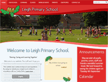 Tablet Screenshot of leighprimaryschool.com